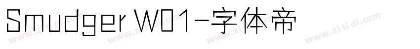 Smudger W01字体转换